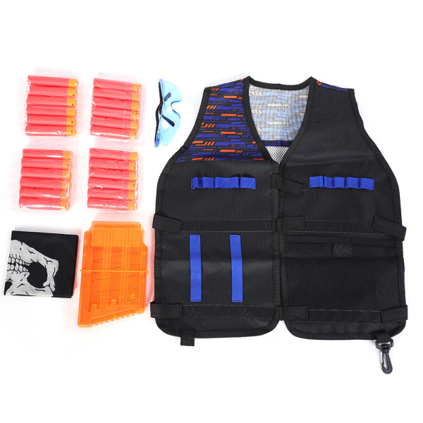 Toy Gun takki patruunapidike Soft Bullets Ammo Clip Vest set Megalle