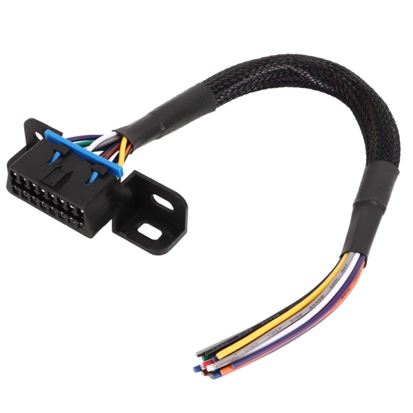 OBD2 hun-til-åbent kabel 16PIN holdbart robust slidbestandig Dash Port Pigtail Fast ledningsnet til bil