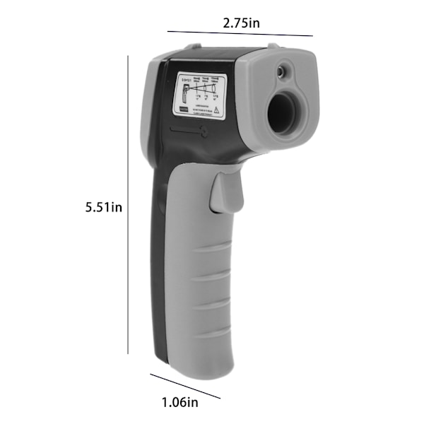 GM320 Digitalt infrarødt termometer berøringsfri digital temperaturpistol for industriell bruk