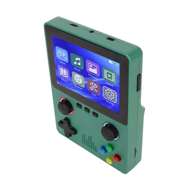 Håndholdt spillkonsoll Dobbel 3D-joystick 3,5-tommers IPS-skjerm 11 Simulator Retro bærbar spillkonsoll med 32 GB minnekort