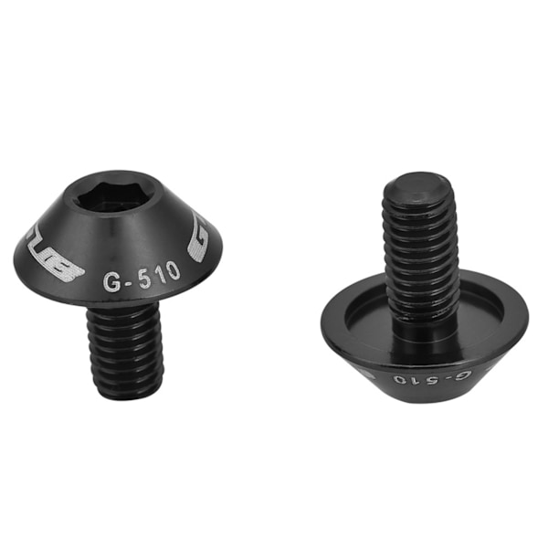 GUB G-510 2 stk. M5 * 12mm Cykel Vandflaske Bur Holder Beslag Skruer (Sort)