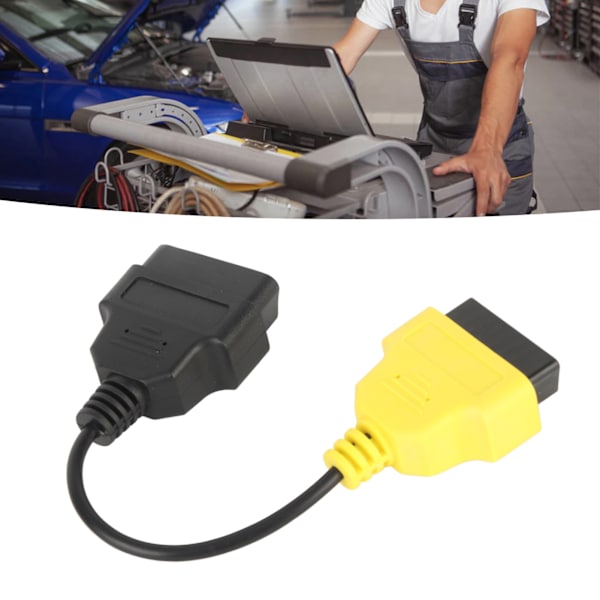 OBD2 Diagnostisk Kabel Stik Scan Værktøj Adapter Erstatning for Fiat ECU Scanner
