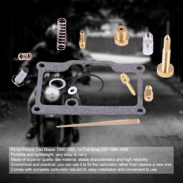Förgasare Rebuild Kit Carb Repair Tool för Polaris Trail Blazer 90-95 för Trail Boss 250 88-99