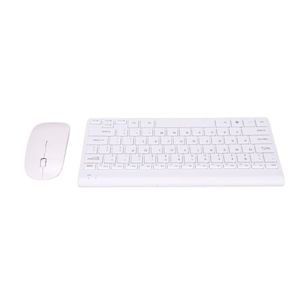 Trådlöst tangentbord och musset 10 meter överföring Intelligent sömn Ergonomisk design 2.4G USB tangentbord och musset Vit