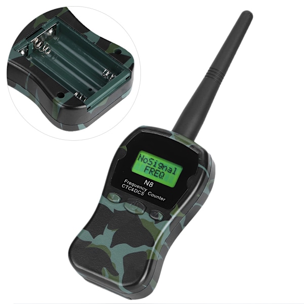 N8 Portabel Radiofrekvensräknare Walkie Talkie Med CTCCSS/DCS-avkodare för Bil Marin Kamouflagefärg