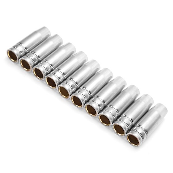 10kpl Kaasusuuttimen Kärki MB15 MB14 12mm Messinkipoltin Suoja Tarvike MAG MIG