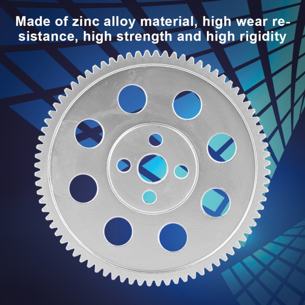 Rund hul gear 80 tænder høj præcision zink legering industrielle robot dele 65,5 mm ydre diameter