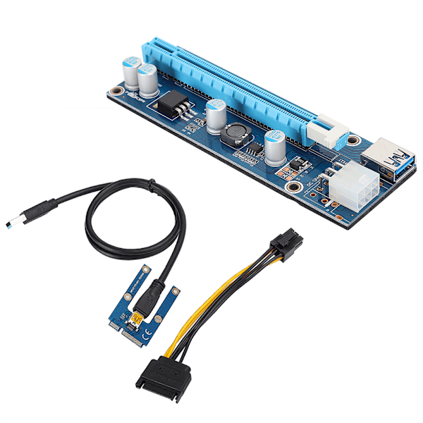 Mini PCI-E till PCI Express 16x Riser Adapter för grafikkortsbrytning