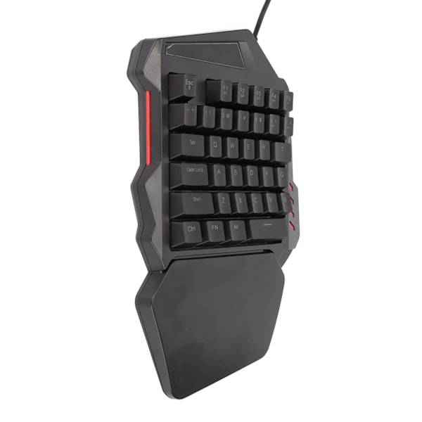 Enhånds Spilltastatur 35 Taster Ergonomisk Knapplayout RGB Lys Emitterende G1/G2 Taster Makroopptak Kablet Tastatur