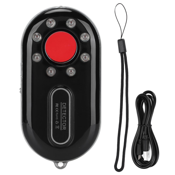 3 i 1 kameradetektor Anti Lost sikkerhedsbeskytter med mini LED lommelygte til Home Hotel