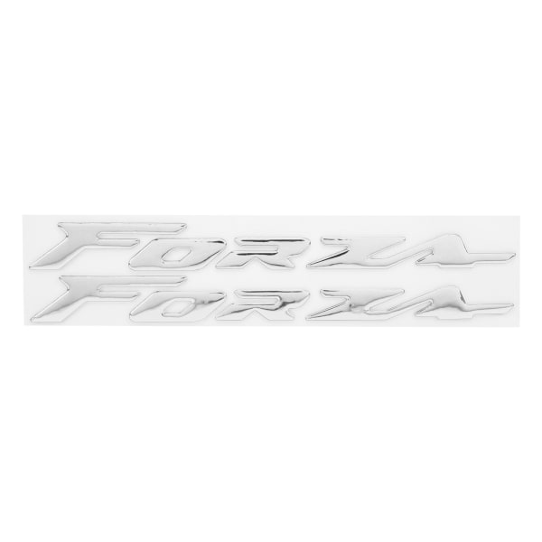 Par emblem-klistermærker 3-dimensionelle motorcykelkropmærker til Honda FORZA 300 125 250Sølv