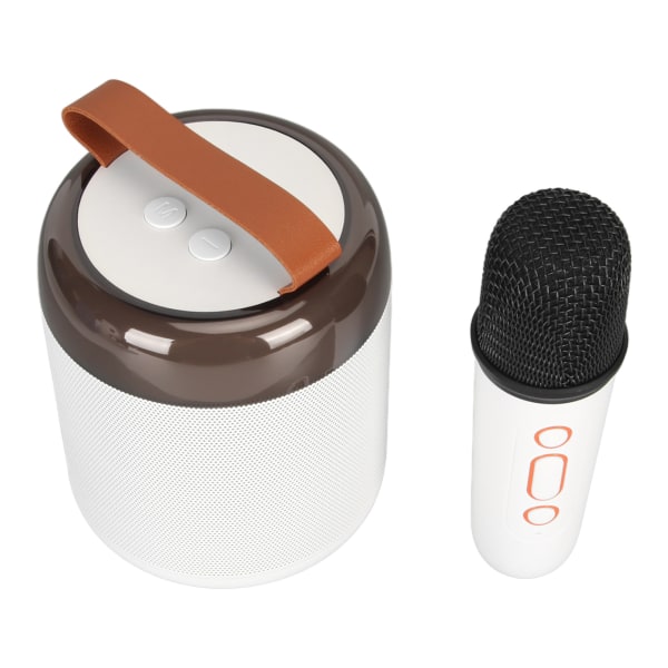 RGB Speaker 16 Light Beads Letvægts kompakt bærbar Bluetooth-højttaler med trådløs mikrofon til Home White