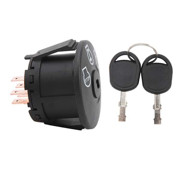 Starter Tændingskontakt Plæneklipper Motor Starter Kontakt 3 Positioner med 2 Nøgler Erstatning for Cub Cadet Plæneklipper