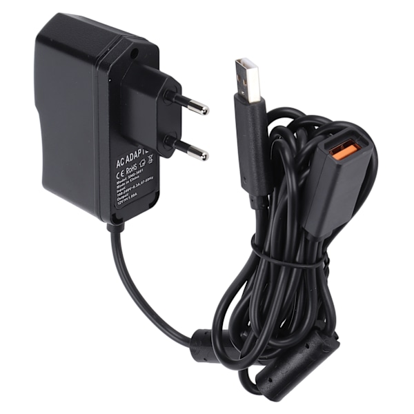 Högkänslig USB till AC-adapter Nätsladd för Xbox 360 Kinect-sensor - EU-kontakt