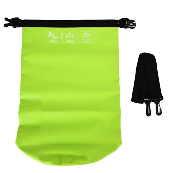 IPX6 Waterproof Travel Bag Large Capacity Wear Resistant PVC Storage Bag for Outdoor Camping Light Green30L