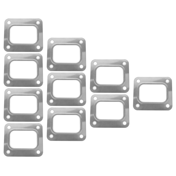 Turbo T4 Flange Pakning Rustfrit Stål 4 Bolthuller Separat Type Metallisk Knusningsstil