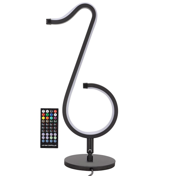 Musiknot Lampa Intelligent Kontroll 180 Graders Rotation RGB Coola Skrivbordslampor för Vardagsrum Sovrum Sängbord