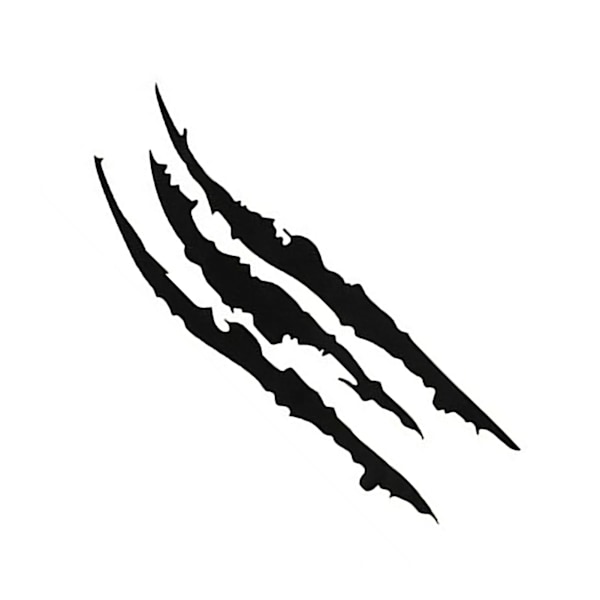 2 stk Klø-Bilstikker Kule Unike 35cm Lange Monster Klø Bilsticker for Frontlykter Panser Svart