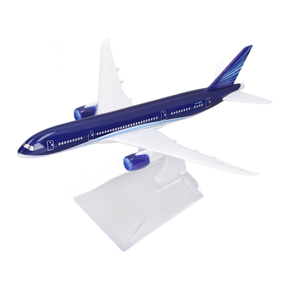 1:400 Diecast 787 Airliner Model Alloy Simulated Passenger Plane Model with Stand Home Decoration