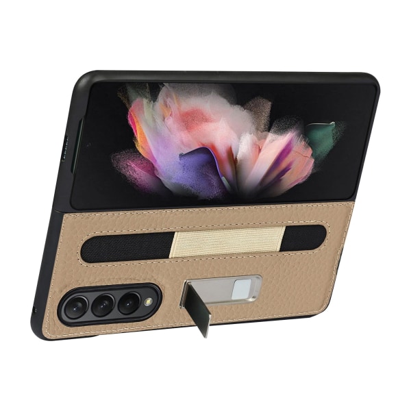 Phone case Yhteensopiva Galaxy Z Fold 3 5G case kanssa, jossa on kynäpidike, liukumaton iskunkestävä nahkainen cover