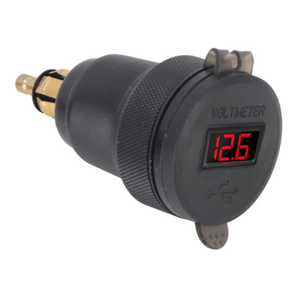 USB Billader QC3.0 PD Port Hurtiglading Strømadapter Lader for 1 2 3 Serie DC12 til 24V EU Grensesnitt Rød