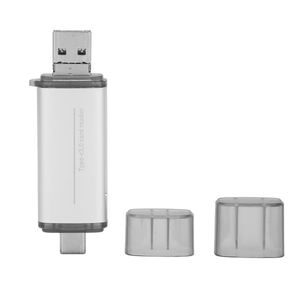 USB3.0 multifunksjonell høyhastighets kortleser i aluminiumslegering TypeC mobiltelefondatamaskin