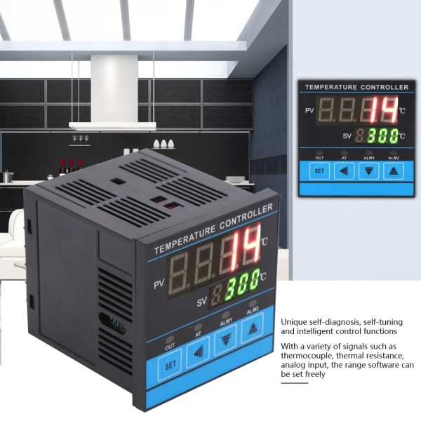 Intelligent Control Temperaturregulator Digital PID RELAySSR Output 0-400℃ AC220V