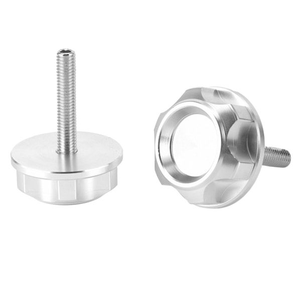 2 stk. Motorcykelstyr CNC Skrueprop Aluminiumlegering Passer til Honda Z50J MONKEY DAX CT70 Z50R 50 Sølv