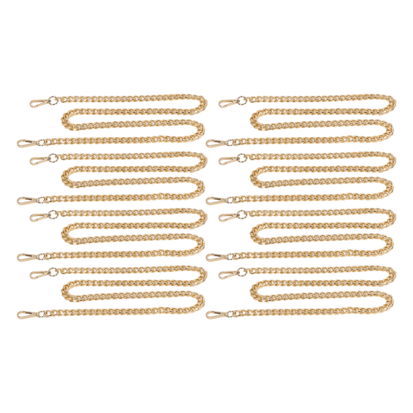 8 st 1m aluminium kantkedja Rostsäker vridna länkar Väskkedja för DIY Halsband Armband Smycken Göra guld