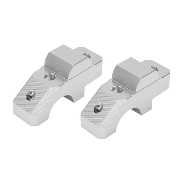 2 stk. Styrefeste Riser Monteringsklemme CNC Aluminium Legering Erstatning for YAMAHA Tracer 900/GT 2015‑2019 Sølv