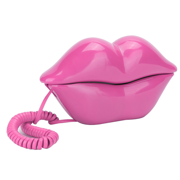 Fashionabla läpptelefon med nummerlagring - Rose Red