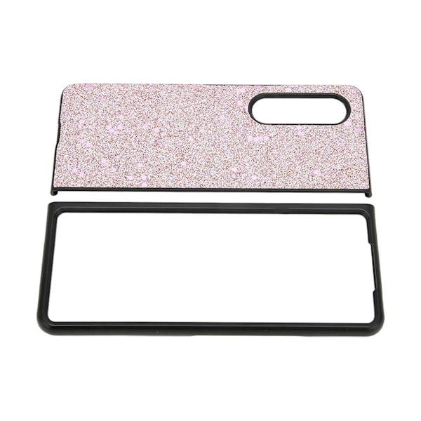 Skyddande mobilfodral Bling Telefonfodral Repskyddande Glitterfodral för Galaxy Z Fold 3 Blinkande Rosa
