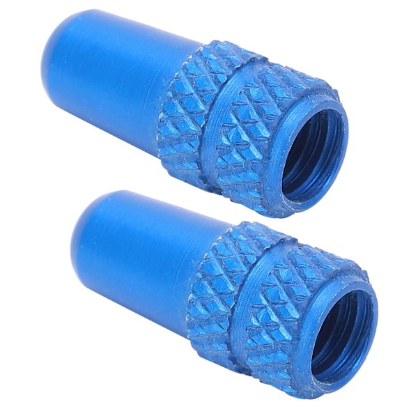 2 st Presta Ventilkapslar Aluminiumlegering Presta Cykelventil Dammskydd Cykeldäckkapslar Ljusblå