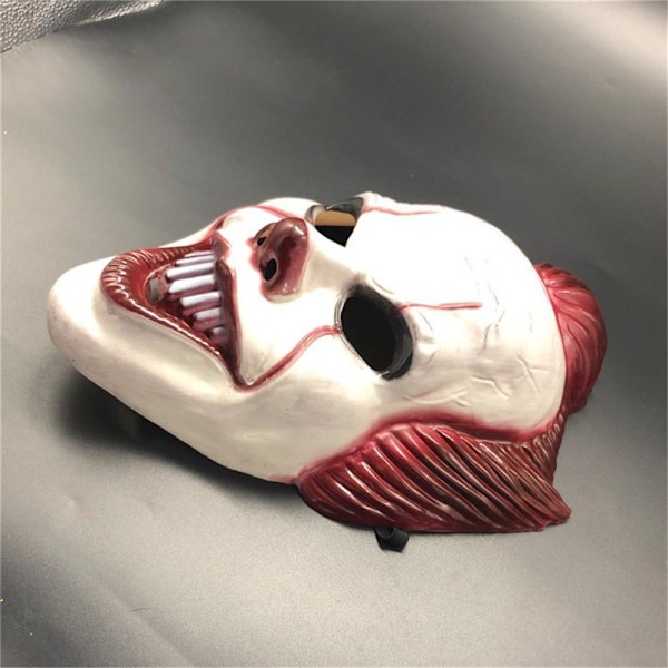 Halloween Horror Clown Ansiktsmaske Skummel Cosplay Clown Ansiktsmaske Hjelm Halloween Party Kostyme Rekvisitt Maskerade