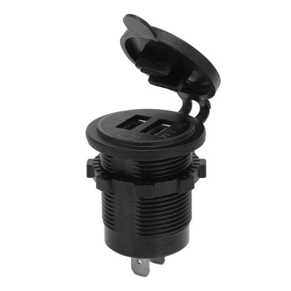 2.1A USB Billader Berøringsbryter Doble Porter Hurtiglading Biladapter for Bil og Motorsykkel