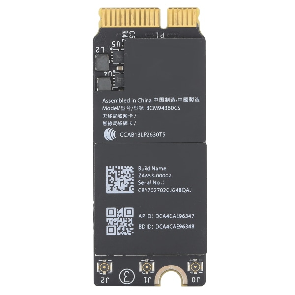 Trådløst nettverkskort Gigabit Bluetooth 4.0 for OS X notebook Pro A1425 A1502 A1398 BCM94360CS