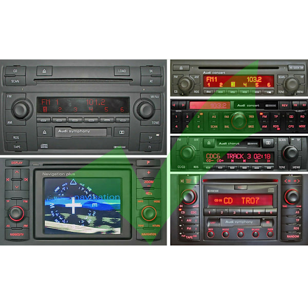 20-pin/8-pin Bluetooth 5.0 Ljudadapter Radioanslutning Bilstereo Passar A2 A3 8L 8P TT