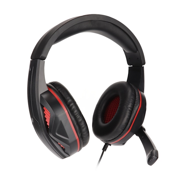 Gaming Headset Brusreducerande Over Ear Mute Funktion 3.5mm Plugg Trådbundna Hörlurar med Mikrofon för PS4 PC Laptop