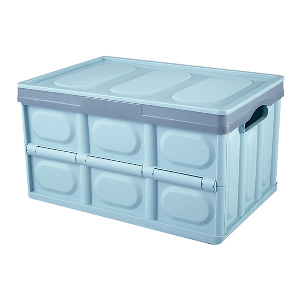 Fällbar förvaringslåda för bilbagage, stor kapacitet, ABS-fodral för hem, garage, blå, 39x26,5x22 cm / 15,35x10,43x8,66 tum