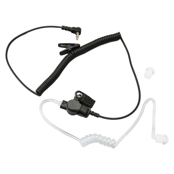 Akustisk rør øreplugg 3,5 mm plugg klar akustisk spolerør øreplugg for 2-veis radiosender/mottaker telefon MP3 MP4