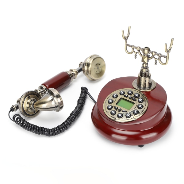 CT-8026 Retro fast telefon, trådbunden gammaldags antik telefon Lämplig för hem och kontor