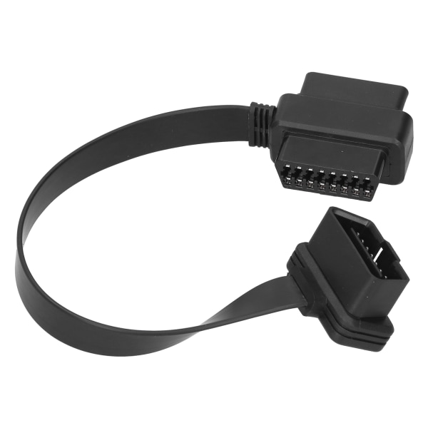 30 cm/11,8 tum Universal OBD2-förlängningskabel hane till hona sladd LS-formad armbåge automatisk diagnostikverktyg