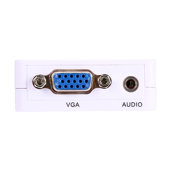 Mini HDMI til VGA-omformer - 1080P Adapter med USB-kabel