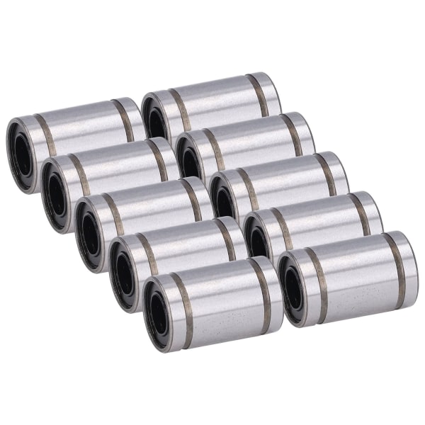 10 stk. Lineær bevægelsesleje Cylinder Optisk Akse Slider Testram Reserve ID 6mm OD 12mm LM6UU