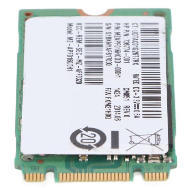 Harddisk 16GB M.2 2242 Stor kapasitet Design Sterk ytelse Datatilbehør