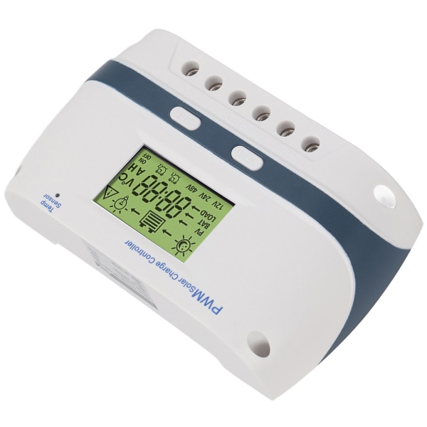 60A 12V 24V 48V vandtæt PWM solcelleladeregulering med justerbare parametre og LCD-skærm