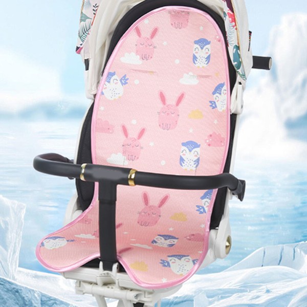 Baby Stroller Cool Pad Sommer Is Kjøligere Matte Pustende Sovepute Puter For Barnevogn Høy Stol Rosa