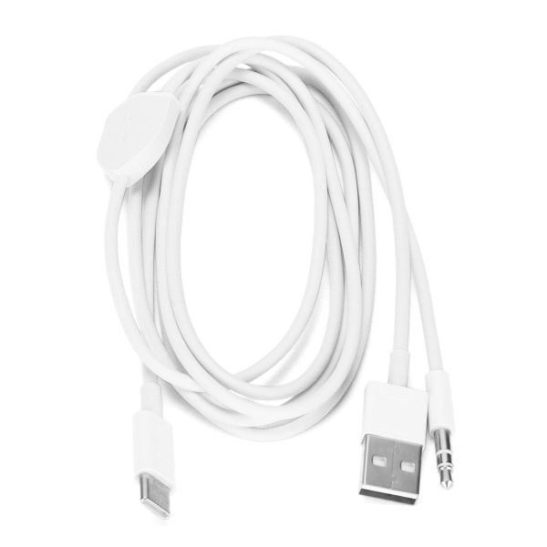 2 i 1 3,5 mm Aux-kabel USB C til 3,5 mm Car Aux-hovedtelefonstik med USB-opladningsportadapterkabel