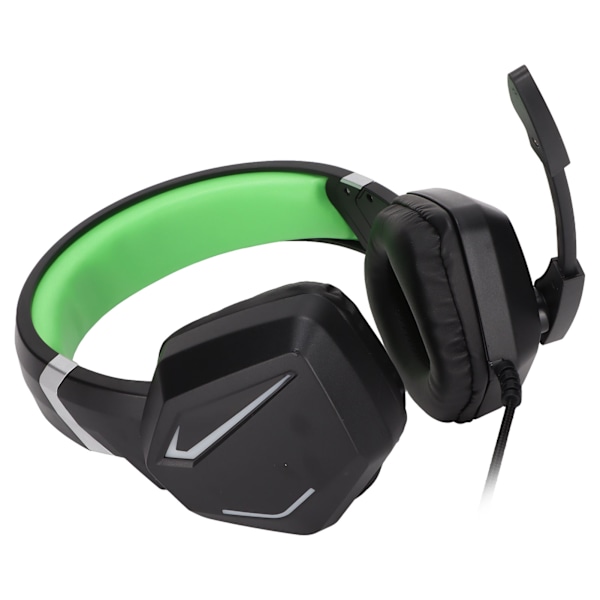 3,5 mm Spelheadset Stereo Över-öronhörlurar med Volymkontroll för Switch för PS4 för Xbox