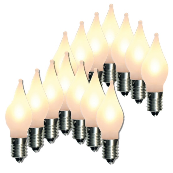 Utmärkt kvalitet 14-pack LED-lampor till Adventsljusstake Elsnåla E10 Uni 10-55V